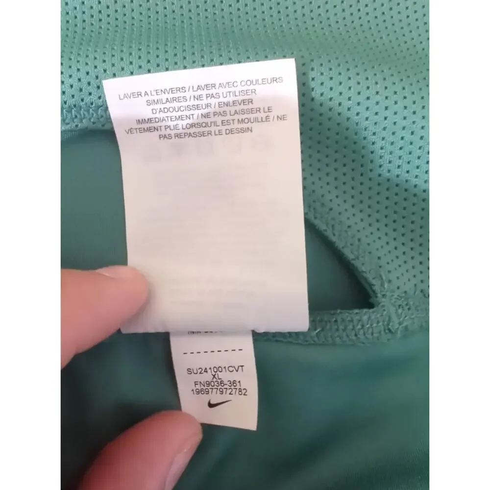 Nike Kids Girl's Green Dri-FIT Scoop Neck Sleeveless Unitard Romper Size XL